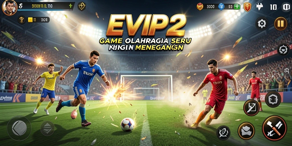 Tampilan gameplay seru dari EVIP2 dengan aksi olahraga yang mendebarkan.