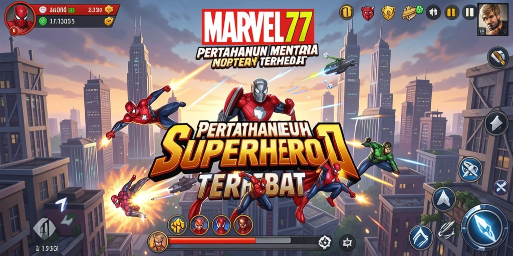 Tampilan gameplay mengesankan dari MARVEL77 dalam pertahanan menara.
