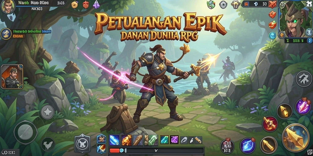 Tampilan gameplay <strong>NX303</strong> menampilkan pertarungan strategi yang seru.