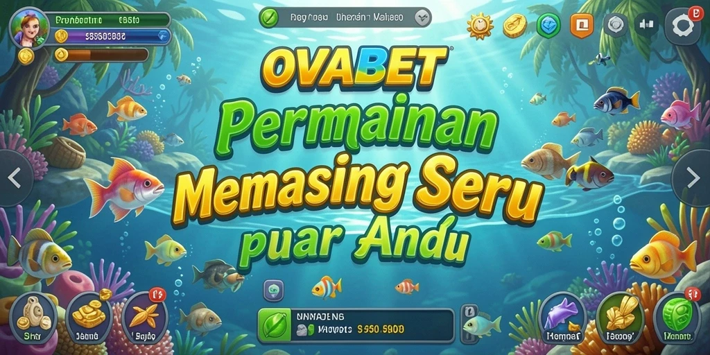 Screenshot gameplay OVABET yang menampilkan suasana memancing yang menegangkan.