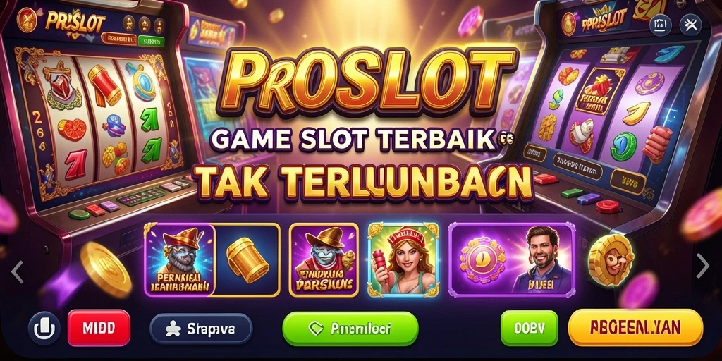 Tangkapan layar menunjukkan gameplay mendebarkan dari PROSLOT yang penuh warna.