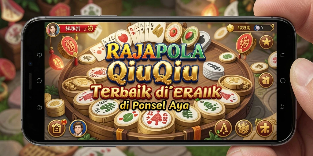 Tampilan seru dalam gameplay QiuQiu RAJAPOLA.