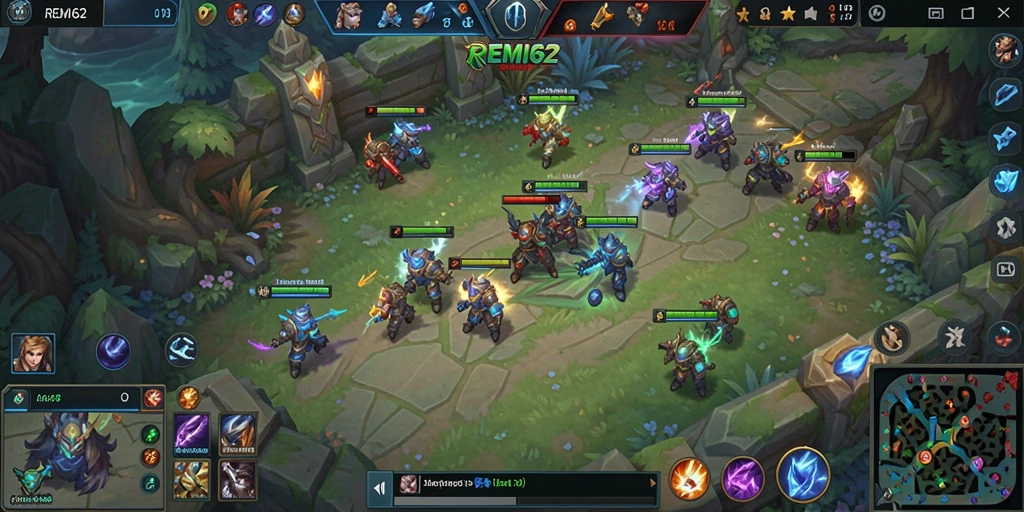 Gameplay seru dengan pertarungan tim strategis di REMI62.