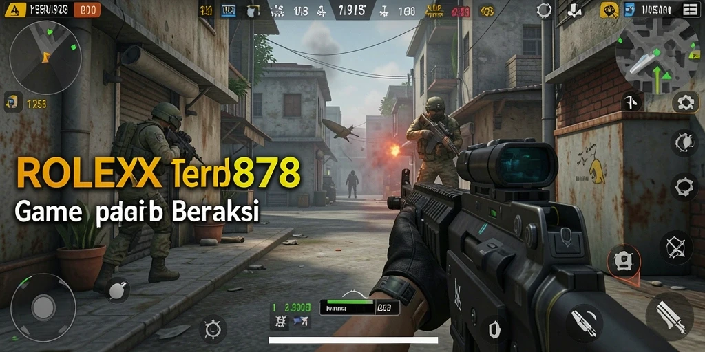 Gameplay menegangkan dalam <strong>ROLEX878</strong> dengan aksi tembak-menembak yang epik.