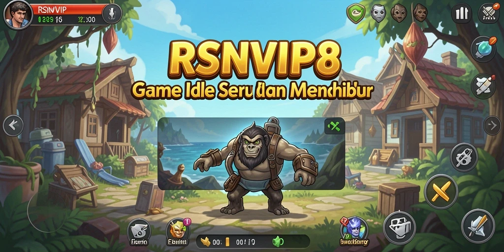 Tampilan gameplay RSNVIP8 yang menarik dan interaktif dalam genre Idle.