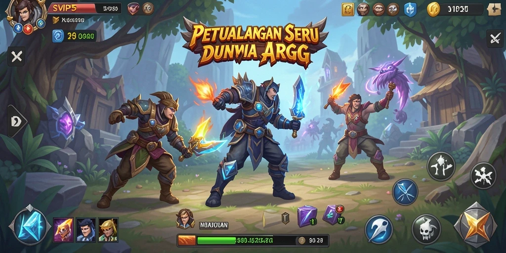 Screenshot gameplay SVIP5 yang menampilkan aksi seru dalam dunia ARPG.