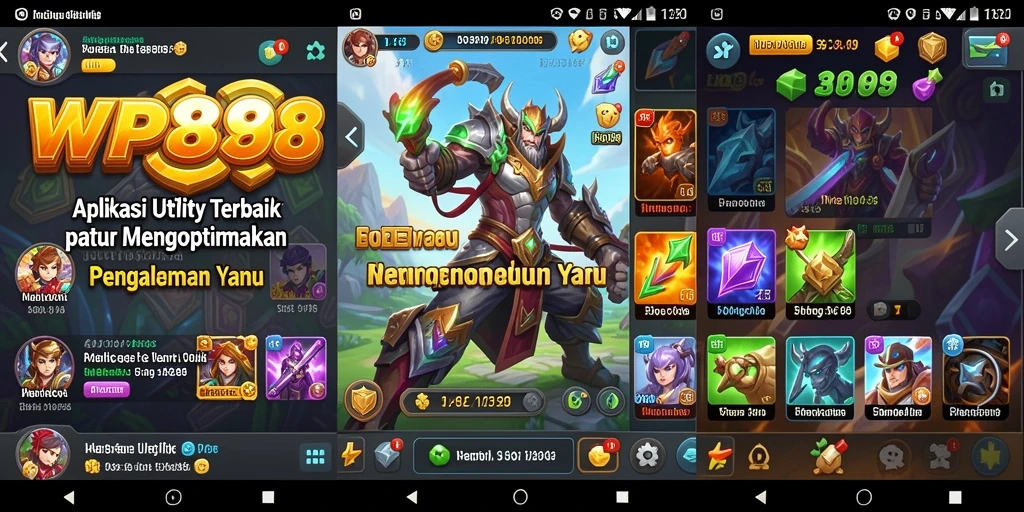 Screenshot WP888 menampilkan antarmuka pengguna yang sederhana dan fungsional.